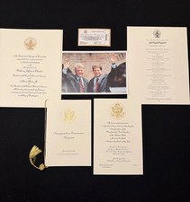 Rare 1993 Bill Clinto Al Gore Presidential Inauguration 6-Lot Ticket & Programs picture