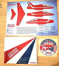Royal Air Force RAF RED ARROWS Aerobatic Team Airplane Brochure Sticker Pennant picture