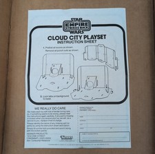 Vintage Kenner Star Wars Empire Strikes Back Cloud City Playset Instructions  picture