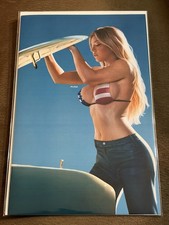 BOO KOO COMIX Sydney Jeans COSPLAY USA FLAG bikini Top LTD 100 Sultry Slashers picture