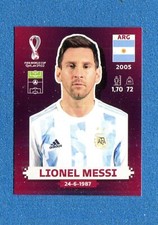 (P3) WC QATAR Oryx 2022 Panini - Figure Sticker No. ARG20 - MESSI - ARGENTINA picture