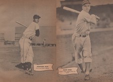 1951 Monte Irvin Giants Ralph Kiner Pittsburgh Pirates Baseball Photo Page 5x7 picture