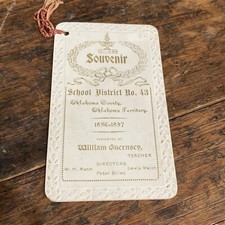 1897 School District No. 43, Oklahoma County, OK Territory Souvenir Booklet picture