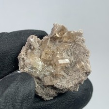 RED/CHAMPAGNE TOPAZ W/RUTILE CRYSTAL CLUSTER ON MATRIX FROM SAN LUIS POTOSI MEXI picture