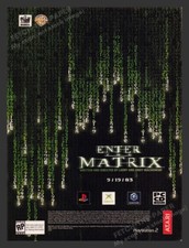2003 Enter the Matrix Video Game Print Advertisement picture