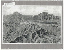 1930's PALI RIDGE & KANEOHE, OAHU. BLACK AND WHITE PHOTO ON  8x10 MAT picture