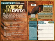 2000 Dune Card Game Vintage Print Ad/Poster Authentic Frank Herbert CCG TCG Art picture