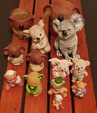 Koala Lot #3 Ceramic Koala Figurines & Cups Mug Lot - Various Styles picture