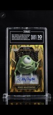 2025 Topps Pixar Gold Billy Crystal Mike Wazowski Auto /25 TAG 10 GEM MINT /25 picture