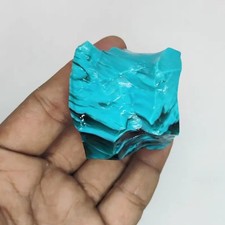 Raw Turquoise Obsidian Gemstone: Natural Healing Crystal (550-650 CT) picture