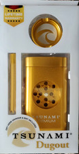TSUNAMI PREMIUM MAGNETIC DUGOUT  GRINDER *USA* GOLD picture