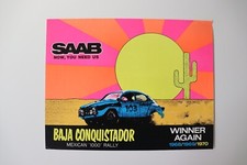 Rare 1970 SAAB 96 Baja Conquistador Mexican 1000 Rally Catalog Brochure picture