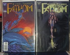 FATHOM #5, 6, 7 & 12 (Image Comics April 1999) ALL SIGNED by Michael Turner RIP picture