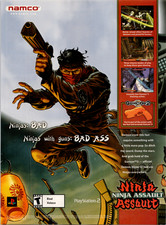 Namco Ninja Assault PS2 Vintage Poster Print Ad 2002 PlayStation 2 Guncon 2 picture