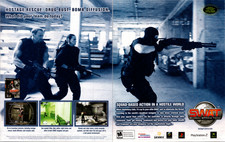 SWAT Global Strike Team Vintage Magazine Ad 2003 PS2 Xbox 2-Page Print picture