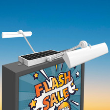 Solar Sign Lights Outdoors, 420Pcs LED 12000Mah Battery, Wireless Billboard Ligh picture