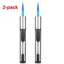 2 PCS Butane Torch Lighter 6 Inch Long Adjustable Windproof Refillable Butane picture