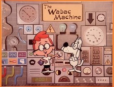 Mr. Peabody and Sherman Translucent Wabac Art Print Appox 8x10 Matboard 11x14 picture