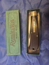 Remington UMC USA 1989 Cocobolo Wood R1128 Bullet Trapper Knife  WITH Box picture