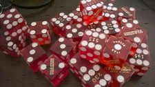 15 New Authentic Dice Las Vegas Casino Hotel Official Game Table Used Dices Lot picture