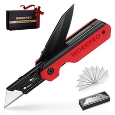 2-in-1 Folding Knife/Utility Knife Quick-Change Box Cutter 10 SK5 Blades picture