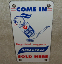 VINTAGE REGAL PALE BEER SOLD HERE REGALBIRD 7