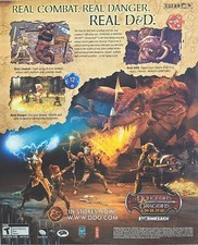 Dungeons & Dragons Online Stormreach Atari Hasbro Vintage Print Ad 2006 picture