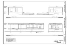 Plano Illinois Edith Farnsworth House 2009 West East Elevations Sections picture