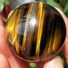 3pcs Natural Healing Stone Rare Tiger Eye Crystal Ball Gemstone Sphere picture
