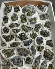Quartz, Pyrite, Sphalerite & Galena Mineral Lot – 40 Pieces picture