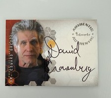 2004 Inkworks Alias David Cronenberg As Dr. Edward Brezzel A21 On Card Autograph picture
