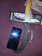 Cold Steel Espada Xl Aus10a Black G10 Folding Knife Pocketknife picture