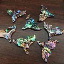 10x Abalone Shell Stone Pendant Pearl Bead Water DIY Necklace Jewelry Accessory picture