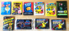 Topps Fleer Video Game Sealed Pack Lot Of 10 Vintage Wax Packs Pac-Man etc. picture