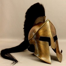 NEW 300 SPARTAN HELMET KING LEONIDAS MOVIE REPLICA MEDIEVAL HELMET WITH STAND picture