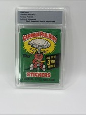 1986 Topps Garbage Pail Kids 3rd Series Wax Pack Authentic Unopened Encapsulated picture