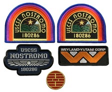 Alien Movie U.S.C.S.S. Nostromo Weyland Yutani Patch (Bundle 5PC-Iron on-sew on) picture
