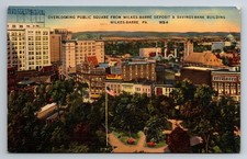 PA, Wilkes-Barre, Public Square, Deposit & Savings Bank, Vintage Postcard picture