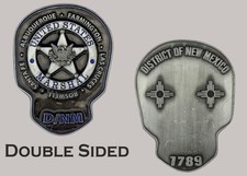 US Marshal District of New Mexico Skull Shaped Challenge Coin  J#36 picture