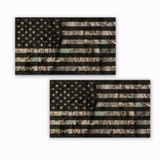Camo American Flag Hard Hat Stickers Helmet Decals Oak Ambush 2 Pack  4