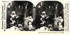 Santa Claus Looking Up Those Who Are Good Stereoview Keystone View Co 1978 picture