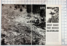 1959 LIFE Magazine Pages Yellowstone Hebgen Lake Earthquake Montana Disaster picture