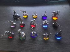 Vintg Pewter Miniature Thematic Set (15 Pc) American Southwest/ Indigenous picture