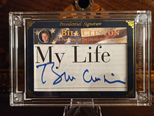2025 A Word From POTUS Presidential Signature Bill Clinton Cut Auto PS-BC2 05/14 picture