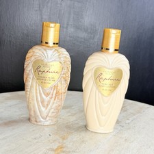 Vtg Victoria's Secret Rapture Body Lotion & Shower Cream 4oz Vanity Bottle Lot picture