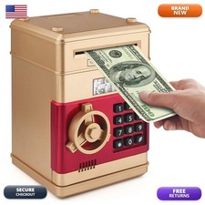 Setibre Piggy Bank, Electronic ATM Password Cash Coin Can Auto Scroll Paper picture