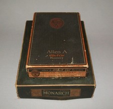 Old Antique Vtg 19th C 1800s Two Empty Clothing Boxes Hosiery and Union Suits picture