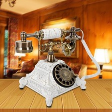 Antique European Style Old Fashioned Rotary Dial Phone,Vintage Handset Telephone picture