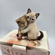 Country Artists Kittens Hugging Figurine 02222 Cats Statue Hand Painted New Vtg picture