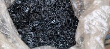 8mm Black Steel Chainmail Rings, 1kg Bulk Jump Rings for DIY Medieval Armor picture